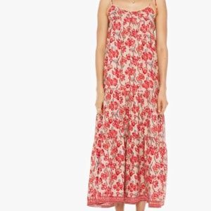 Natalie Martin Melanie Red Silk Maxi Dress